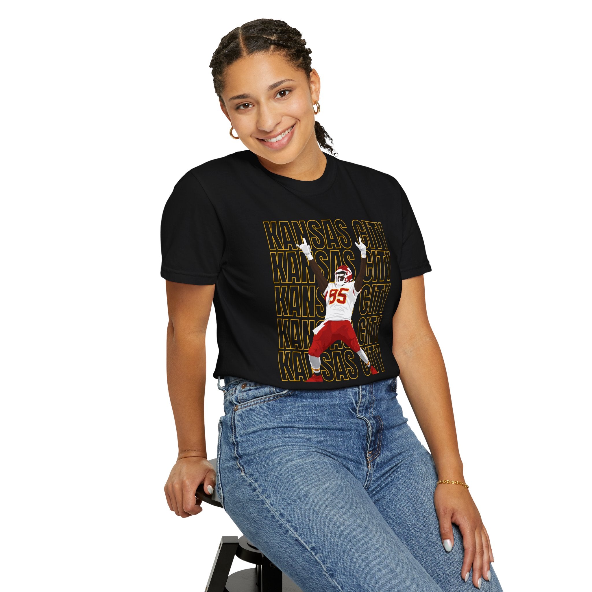 Kansas City Chris Jones Garment-Dyed T-Shirt